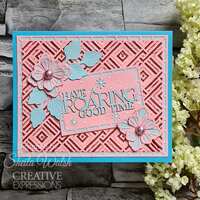 Creative Expressions Interlocking Squares 5 in x 7 in 3D Embossing Folder EF3D-079
