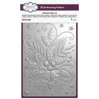 Creative Expressions Jingle Bells Embossing Folder and Stencil Bundle