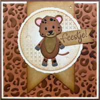 Nellie Snellen Background 3D Embossing Folder - Leopard - EF3D081