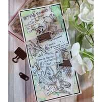 Woodware Clear Singles 4” x 6” Stamp Set - Sweet Pea Postcard - FRS10135