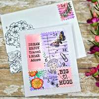 Woodware Clear Singles 4” x 6” Stamp Set - Postage Stamp Greetings - FRS1045