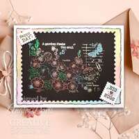 Woodware Clear Singles 4” x 6” Stamp Set - Hollyhocks - FRS1049