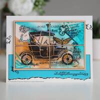 Woodware Clear Stamps Vintage Car
