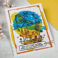 Woodware Clear Singles Dragonfly Pond 4 x 6 Stamp