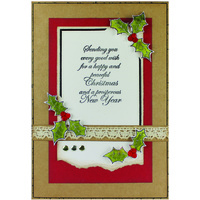 Woodware Clear Stamps Christmas Cheer 4x6