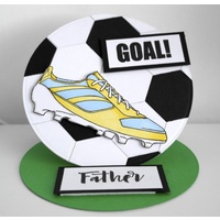 Woodware Clear Stamps Football Boot Soccer