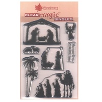 Woodware Clear Stamps Nativity Silhouette