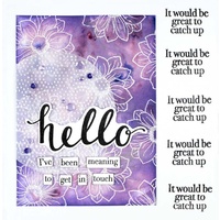 Woodware Clear Stamps Hello