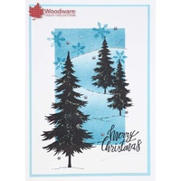 Woodware Clear Stamps Three Trees