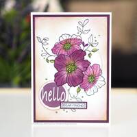Woodware Clear Stamps By Jane Gill Petal Trio