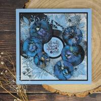 Woodware Clear Singles Petal Doodles Pretty Place 4 in x 6 in Stamp Set JGS863