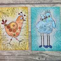 Woodware Clear Singles Paula 4 in x 6 in Stamp Set JGS880