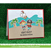 Lawn Fawn Cuts Stitched Cloud Backdrop: Landscape LF1423 