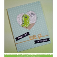 Lawn Fawn Cuts Love Ya Line Border Dies LF1559