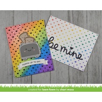 Lawn Fawn Cuts Polka Heart Backdrop: Landscape Die LF1830