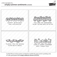 Lawn Fawn Stamps Simply Summer Sentiments LF2335