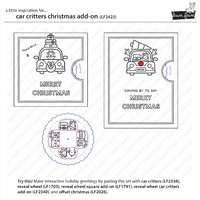 Lawn Fawn Stamps Car Critters Christmas Add-On LF2423
