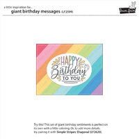 Lawn Fawn Stamp Set Giant Birthday Messages LF2599