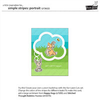 Lawn Fawn Dies Simple Stripes: Portrait LF2622