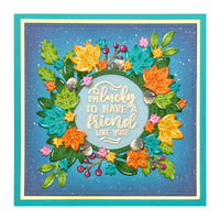 Lawn Fawn Dies Magic Iris Fall Leaves Add-On LF2696