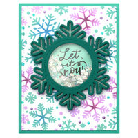 Lawn Fawn Dies Stitched Snowflake Frame LF2701