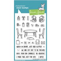 Lawn Fawn Just Add Glitter Stamp and Die Bundle