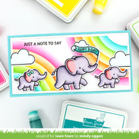 Lawn Fawn - Lawn Clippings - Corner Rainbow Stencils - LF3109