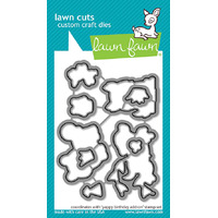 Lawn Fawn - Yappy Birthday Add-on Stamp and Die Bundle