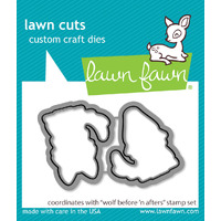 Lawn Fawn - Wolf Before ‘n Afters Stamp and Die Bundle