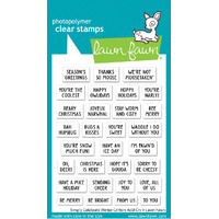 Lawn Fawn - Simply Celebrate Winter Critters Stamp and Die Bundle with Sentiments
