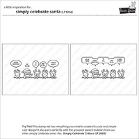 Lawn Fawn - Stamps - Simply Celebrate Santa - LF3236