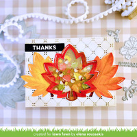 Lawn Fawn - Lawn Cuts - Outside In Stitched Maple Leaf Frame - LF3249