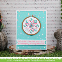 Lawn Fawn - Lawn Cuts - Embroidery Hoop Snowflake Add-On - LF3260