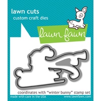Lawn Fawn Winter Bunny Stamp+Die Bundle