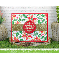 Lawn Fawn - Lawn Clippings - Poinsettia Background Stencils - LF3280