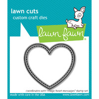 Lawn Fawn - Magic Heart Messages - Stamp and Die Bundle