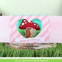Lawn Fawn - Lawn Cuts - Ta-Da! Diorama! Heart Window Add-On Dies - LF3309