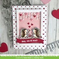 Lawn Fawn - Lawn Cuts - Little Heart Strings Dies - LF3317