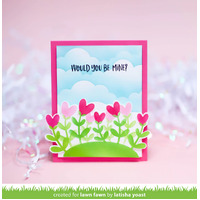 Lawn Fawn - Lawn Clippings - Heart Garden Stencil - LF3322