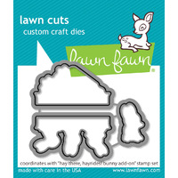 Lawn Fawn - Hay There, Hayrides! Bunny Add On - Stamp and Die Bundle