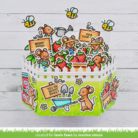 Lawn Fawn - Lawn Cuts - Platform Pop-Up Picket Fence Wrap Around Dies - LF3372