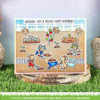 Lawn Fawn - Lawn Cuts - Little Farm Fence Border Die - LF3383