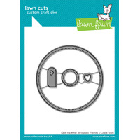 Lawn Fawn - Give it a Whirl Messages: Friends - Stamp and Die Bundle