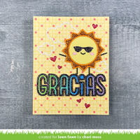 Lawn Fawn - Lawn Cuts - Giant Outlined Gracias - LF3448