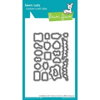 Lawn Fawn - Treat Cart Add-On: Coffee - Stamp and Die Bundle