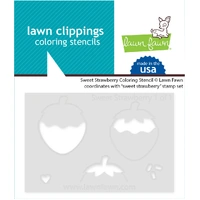 Lawn Fawn - Sweet Strawberry - Stamp and Colouring Stencil Bundle