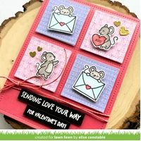 Lawn Fawn - Stamps - Valentine Mice - LF3608