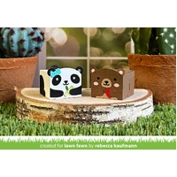 Lawn Fawn - Lawn Cuts - Tiny Gift BoxPanda and Bear Add-On Dies - LF3614