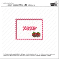 Lawn Fawn - Lawn Cuts - Scripty XOXO Outline Add-On Die - LF3616