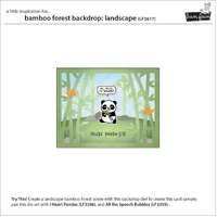 Lawn Fawn - Lawn Cuts - Bamboo Forest Backdrop: Landscape Dies - LF3617